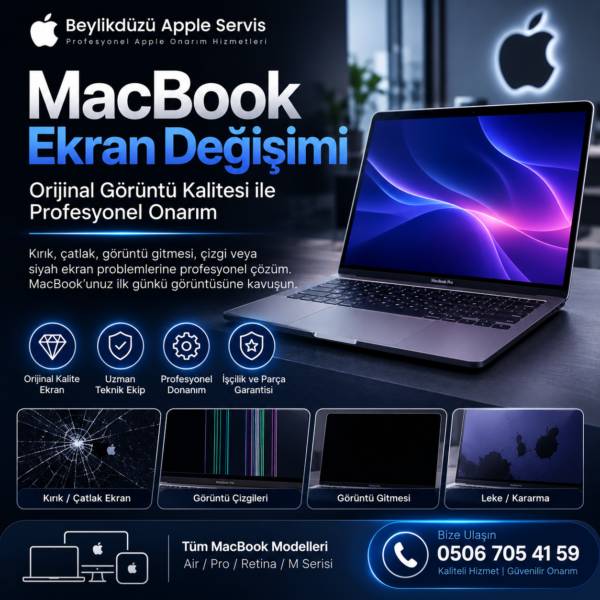 beylikdüzü macbook ekran değişimi